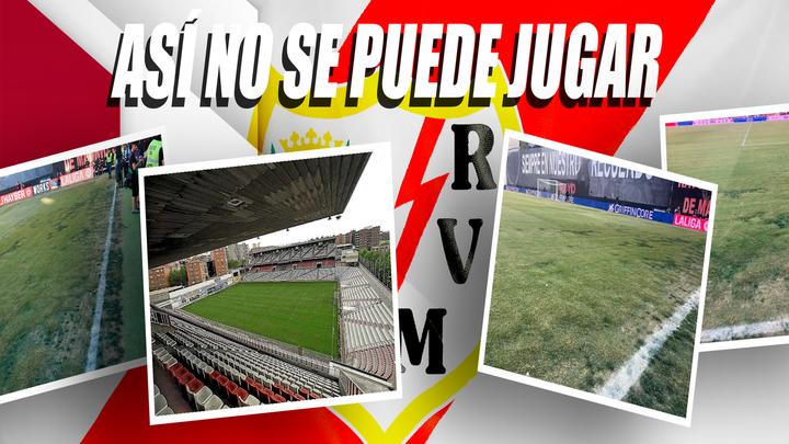 Suspendido el Rayo-Oviedo por las malas condiciones del terreno de juego