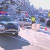 Cortado el acceso al Puerto de Navacerrada ante la previsión de fuertes nevadas