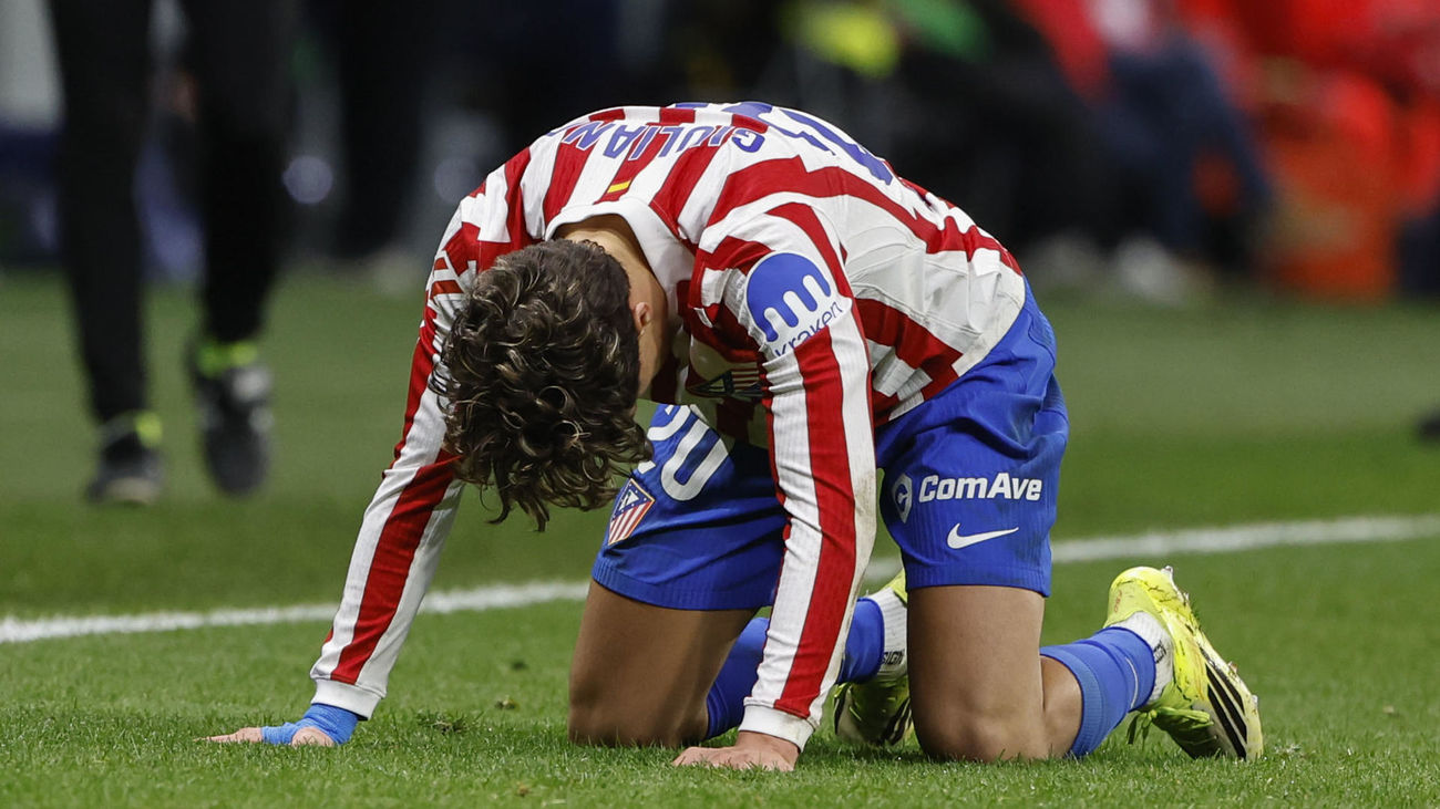 Giuliano Simeone, durante el partido ante el Betis