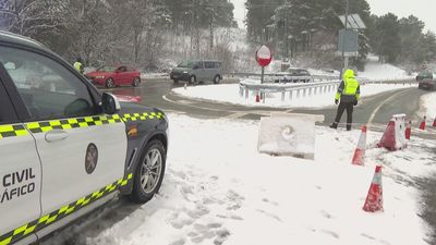Los puertos de la sierra madrileña se encuentra abiertos, sin uso obligatorio de cadenas