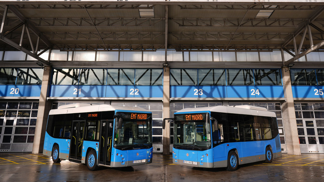 Los dos autobuses de Madrid vendidos a la Diputación de Toledo con fines publicitarios