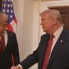 Trump se reúne con Netanyahu y le dice que prefiere una solución negociada con Irán