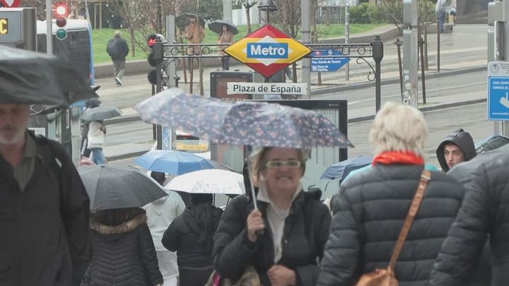 Lluvia en Madrid