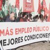 Los trabajadores de la Aemet protestan en Madrid para exigir mejores condiciones laborales