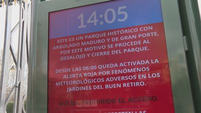 La borrasca Oriana llega a Madrid con lluvia, nieve y mucho viento