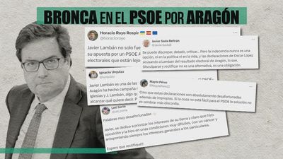 Óscar López no rectifica tras culpar al fallecido Javier Lambán de los resultados del PSOE en Aragón