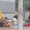 La estación de Cercanías de Entrevías, albergue improvisado para personas sin hogar