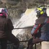 El desembalse de la presa de El Villar, un espectáculo que atrae a muchos visitantes