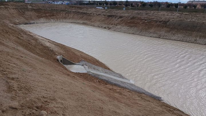Comienza a funcionar el nuevo estanque de tormentas de Parla