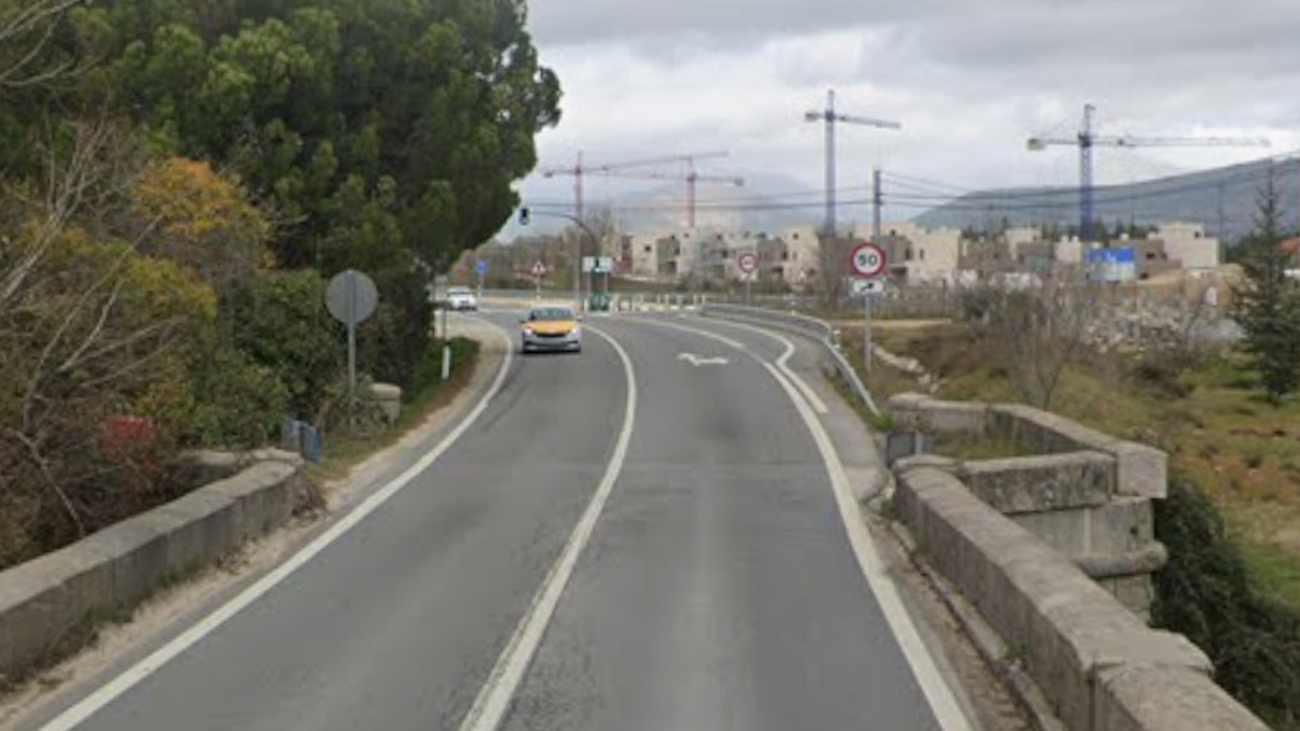 Puente del Herreño, en la M-510, en el término de Galapagar