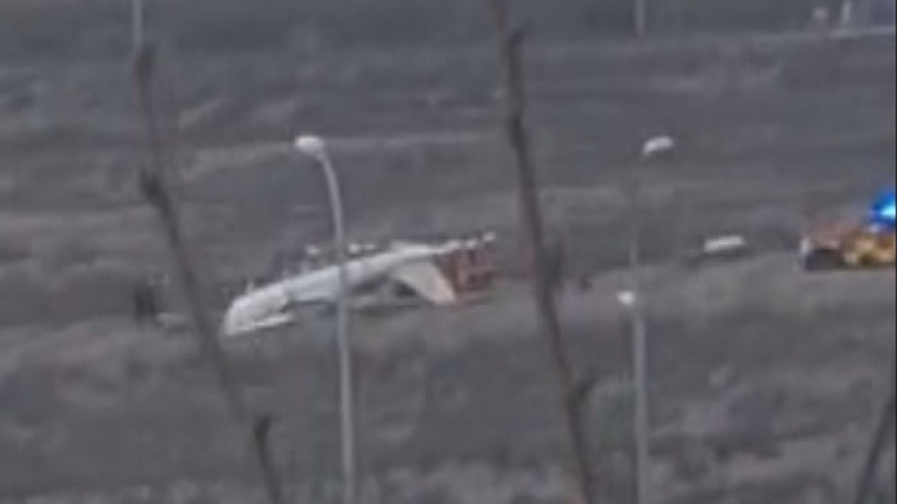 Una avioneta se estrella en el polígono industrial Niño del Remedio en Leganés