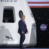 Trump en un acto con la NASA