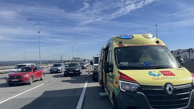 Herido un conductor involucrado en una colisión múltiple en la A-6 en Torrelodones