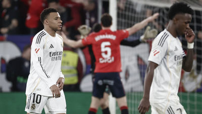 2-1. El Real Madrid cae en Pamplona y corta su racha de victorias