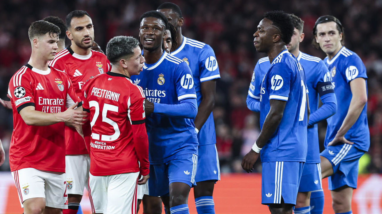 Prestianni, suspendido provisionalmente por la UEFA por los insultos racistas a Vinicius