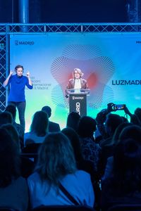 Rivera de la Cruz durante la presentación de LuzMadrid