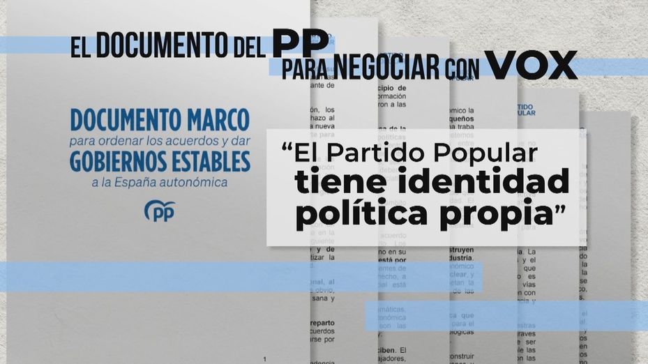 El PP confía en su documento marco propuesto a Vox mientras que Abascal lo tacha de "error"