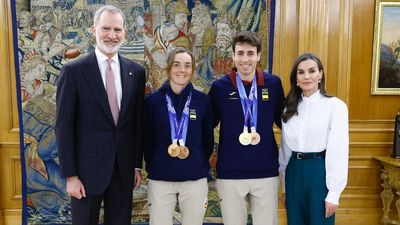 El equipo olímpico español, con Cardona y Alonso a la cabeza, recibido por los reyes