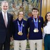 El equipo olímpico español, con Cardona y Alonso a la cabeza, recibido por los reyes