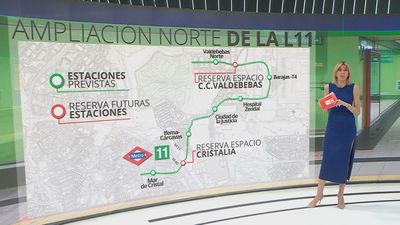 La línea 11 de Metro reserva espacio para dos posibles futuras estaciones en la zona norte