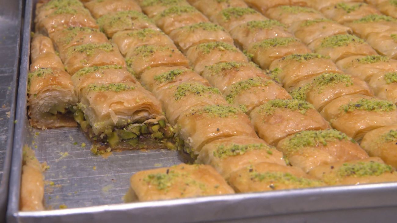 El baklava de pistacho, una joya de la repostería siria