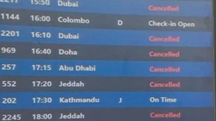 Canceladas temporalmente las salidas desde Barajas con destino Oriente Medio tras el ataque a Irán