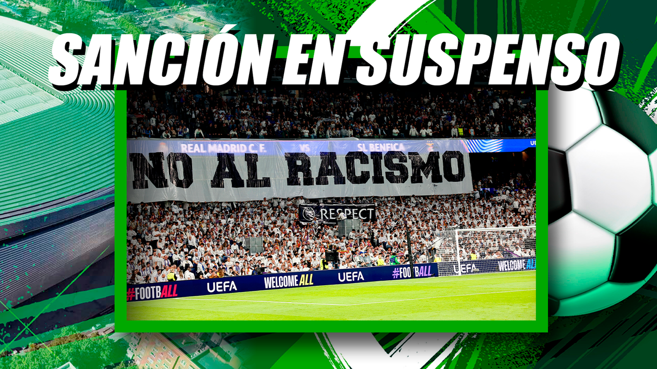 La UEFA amenaza al Real Madrid con un cierre parcial del Bernabéu por racismo