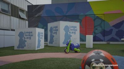 Un jardín en la azotea del Hospital de La Paz: el 'parque' que ayuda a los niños en sus tratamientos