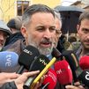 Santiago Abascal atiende a los periodistas