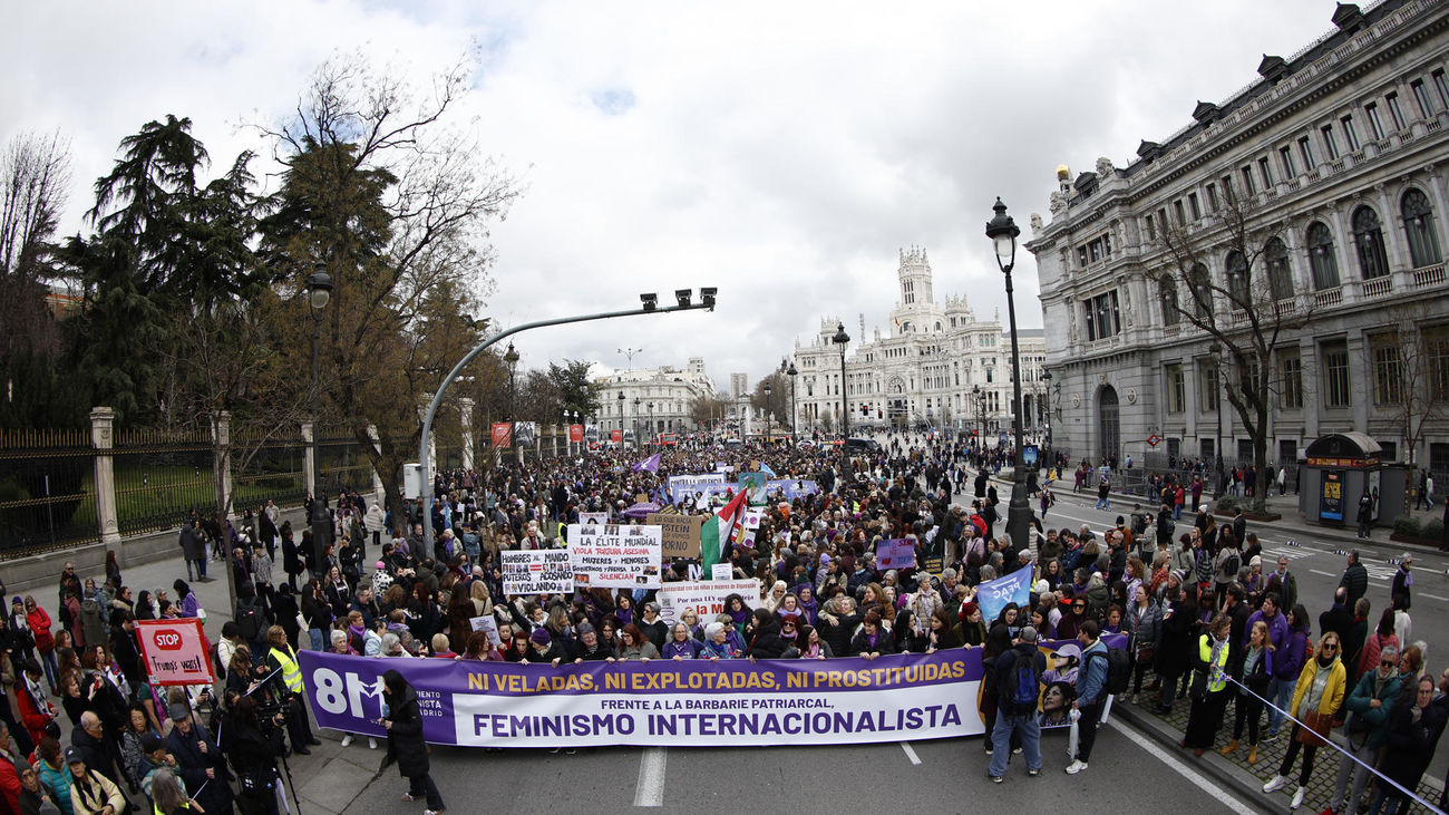 El feminismo vuelve a marchar dividido  en Madrid el Día de la Mujer