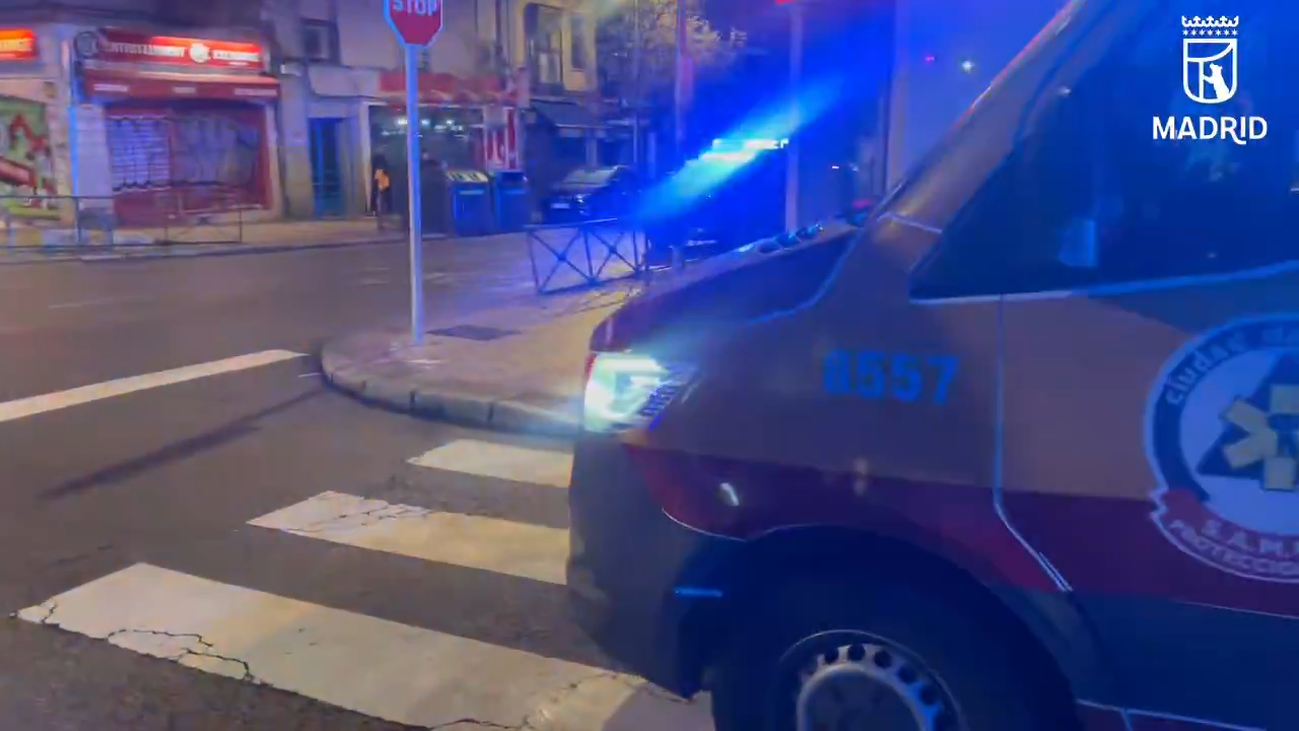 Un joven de 26 años, herido grave por arma blanca este domingo en Usera