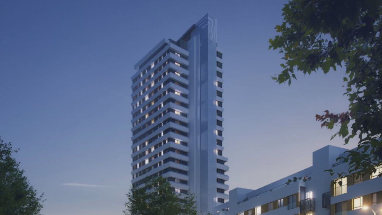 Así será la Torre Cervantes, el primer rascacielos residencial con 28 plantas de Alcalá de Henares