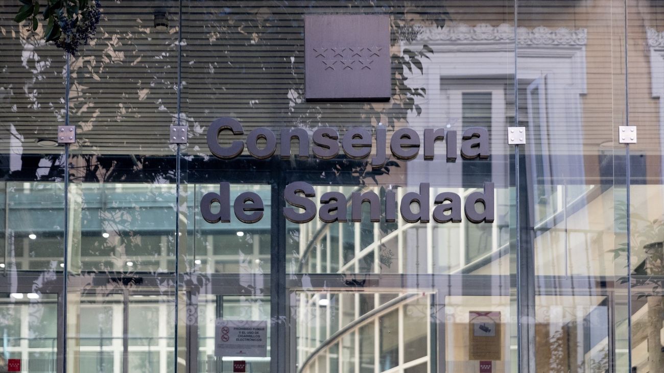 Fachada de la Consejería de Sanidad de la Comunidad de Madrid