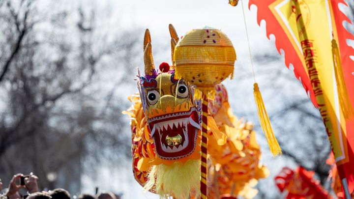 Gran Desfile del Año Nuevo chino en el parque Pradolongo de Madrid