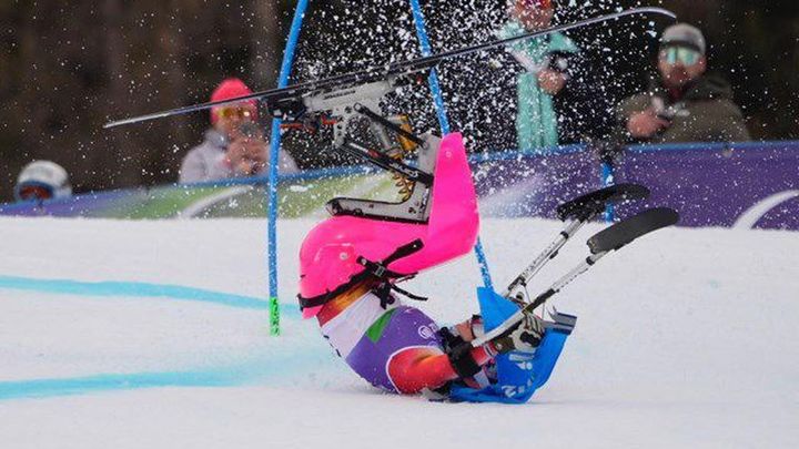 Audrey Pascual se cae en el eslalon gigante y se queda sin su cuarta medalla