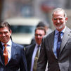 El rey Felipe VI junto al presidente de Bolivia, Rodrigo Paz