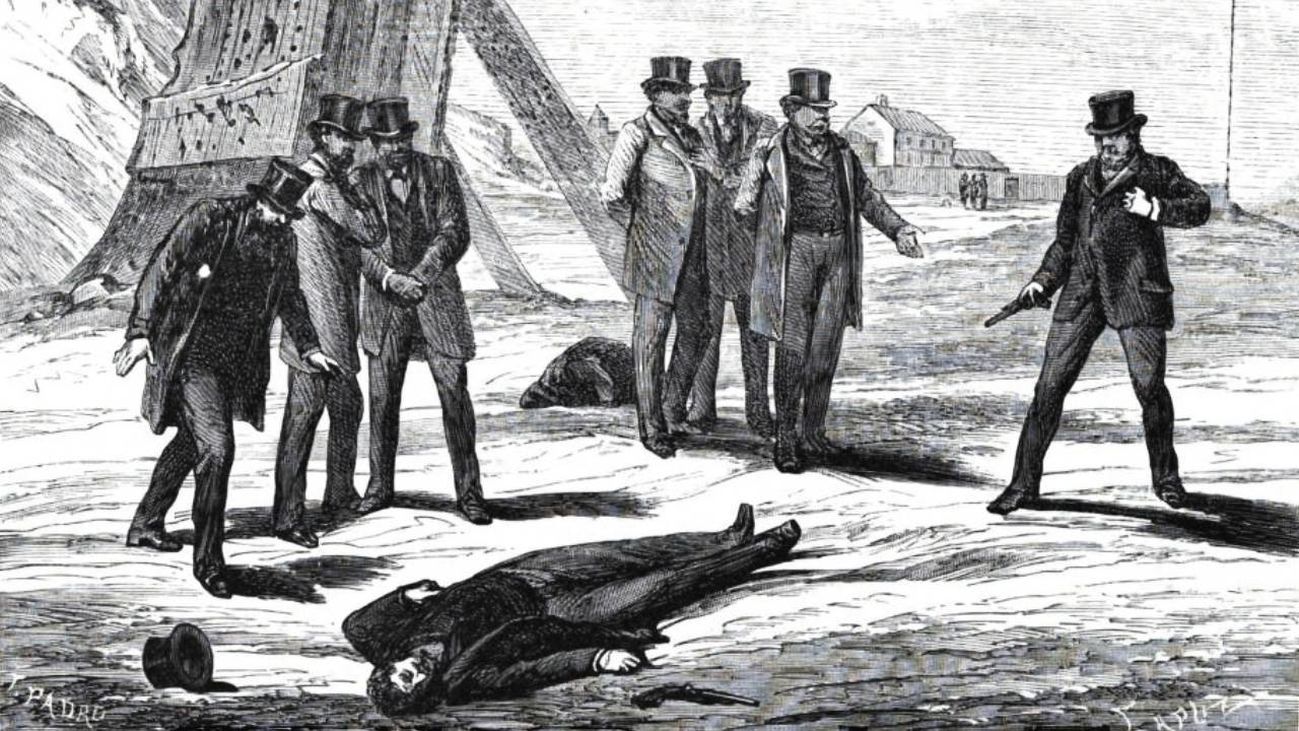 Desafío entre el duque de Montpensier y Enrique de Borbón (Historia de la interinidad y guerra civil de España desde 1868, Vol. 1)