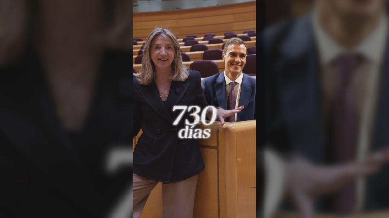 Alicia García se hace un Tik Tok con Sánchez para denunciar que lleva 2 años sin acudir a una sesión de control del Senado