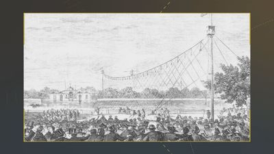 El día que un funambulista cruzó el estanque del Retiro