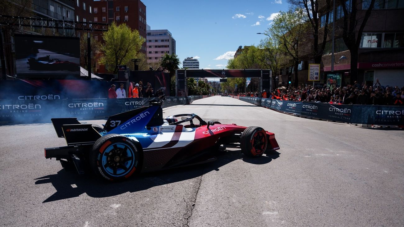 Exhibición de la Fórmula E en el corazón de Madrid