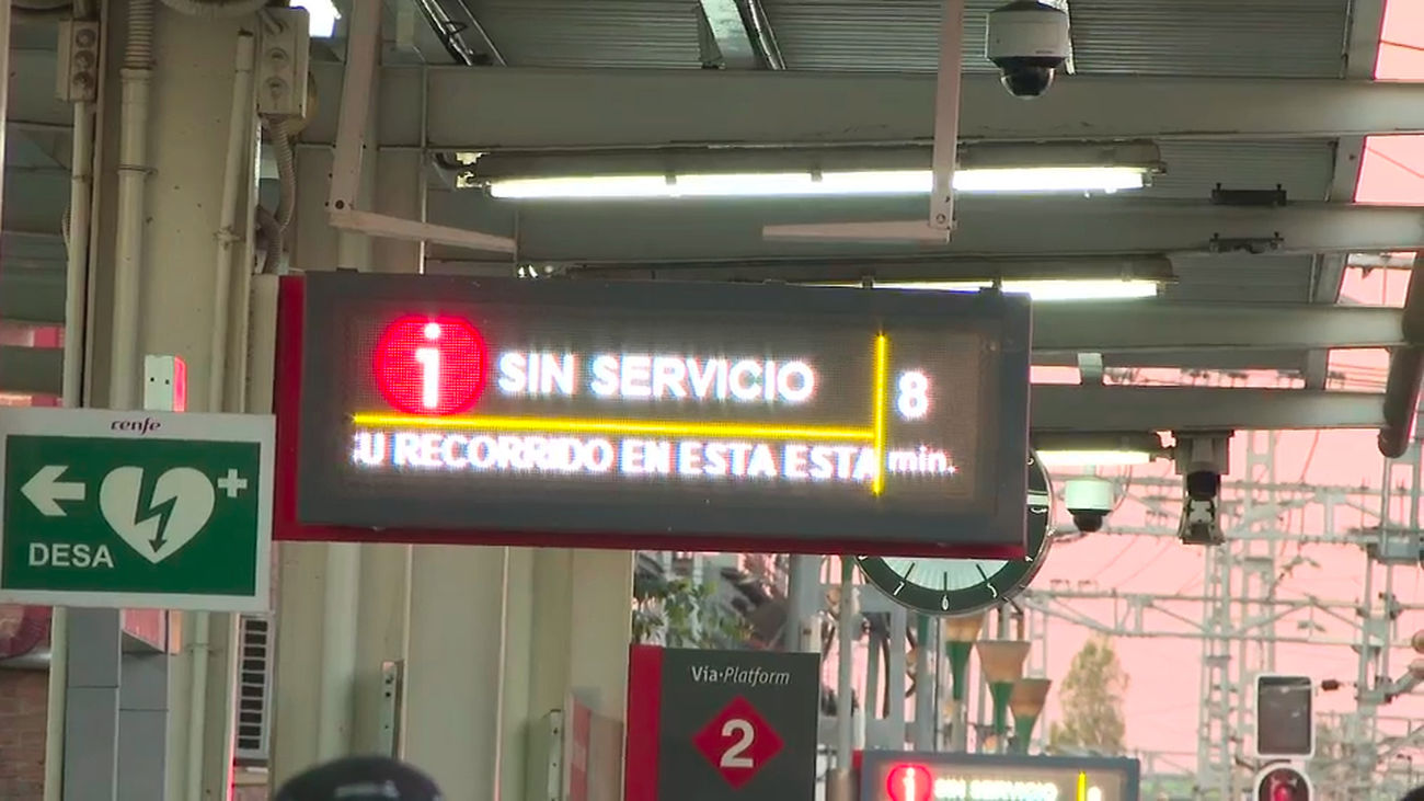 335 incidencias en Cercanías los primeros meses de 2026, cuatro  de media cada día