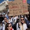 400 médicos se han manifestado este lunes en Madrid en la primera jornada de la segunda semana de huelga