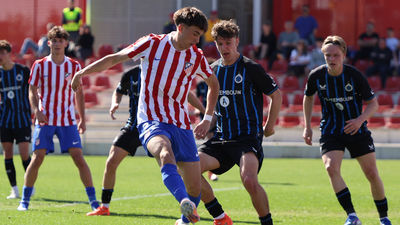 0-4. El Atlético, goleado por el Brujas y eliminado en cuartos de la Champions juvenil