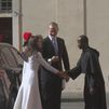 Los Reyes llegan al Vaticano para su audiencia con el Papa León XIV