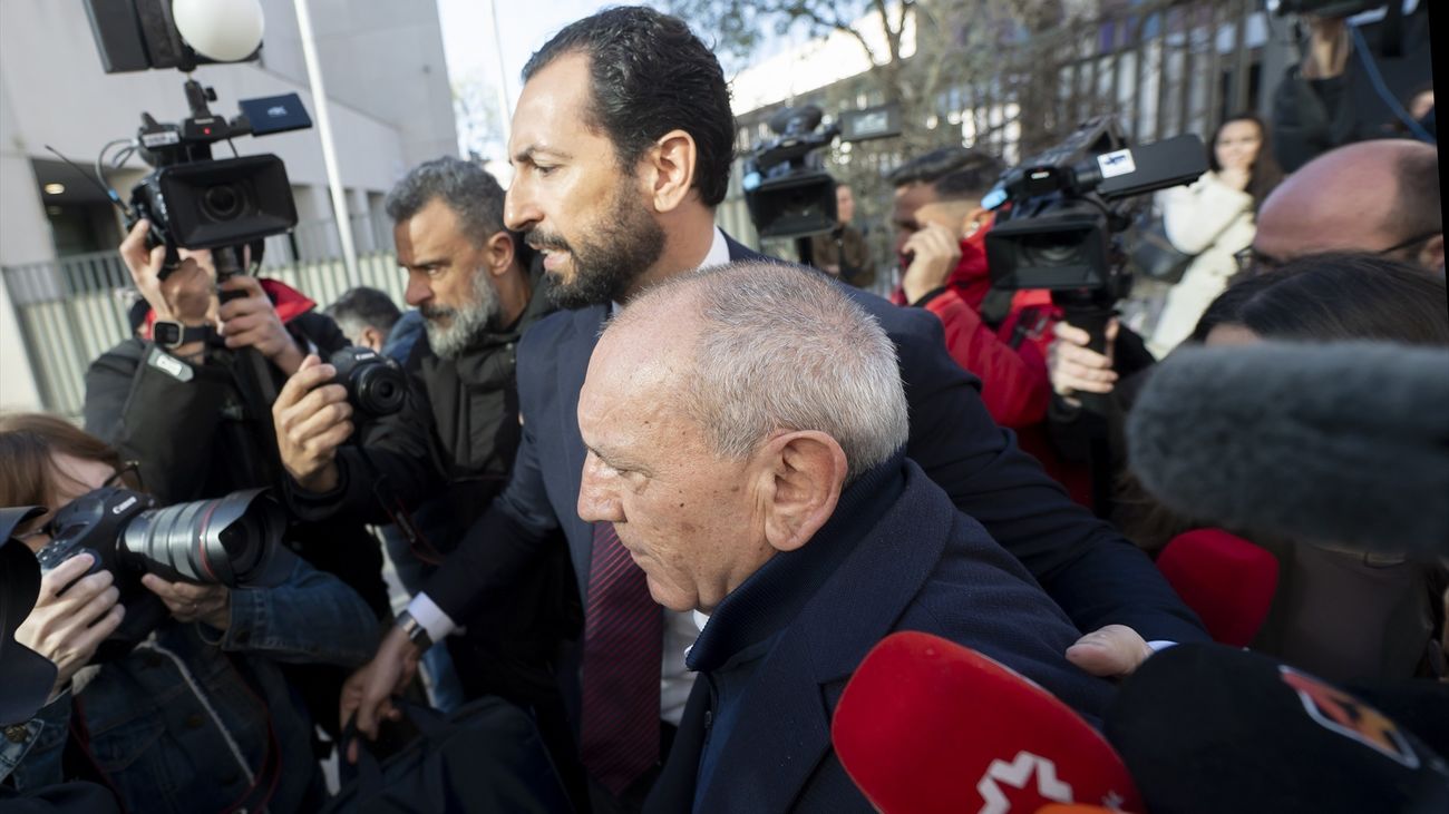 El exdirector adjunto operativo (DAO) de la Policía Nacional, José Ángel González, a su llegada al Juzgado de Violencia sobre la Mujer Número 8