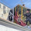 'Niños Futuro', el último mural de Fuenlabrada, homenaje a sus antiguas escuelas