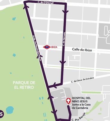 Recorrido Domingo de Ramos Cristo de la Fe y la Salud / Ayuntamiento de Madrid