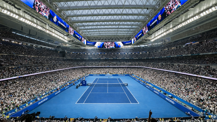 El Bernabéu se convertirá en pistas de tenis durante el Mutua Madrid Open