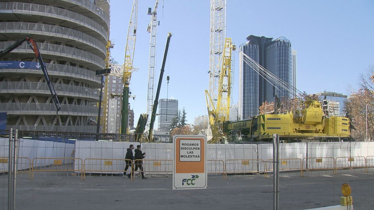 Ratifican la paralización de los aparcamientos y obras aledañas al Santiago Bernabéu