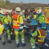 Herido de gravedad un trabajador de 34 años tras quedar atrapado bajo una apisonadora en Vicálvaro